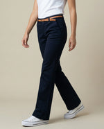 Pantalón Weekend pierna recta con ruedo doblado - Azul