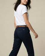 Pantalón Weekend pierna recta con ruedo doblado - Azul