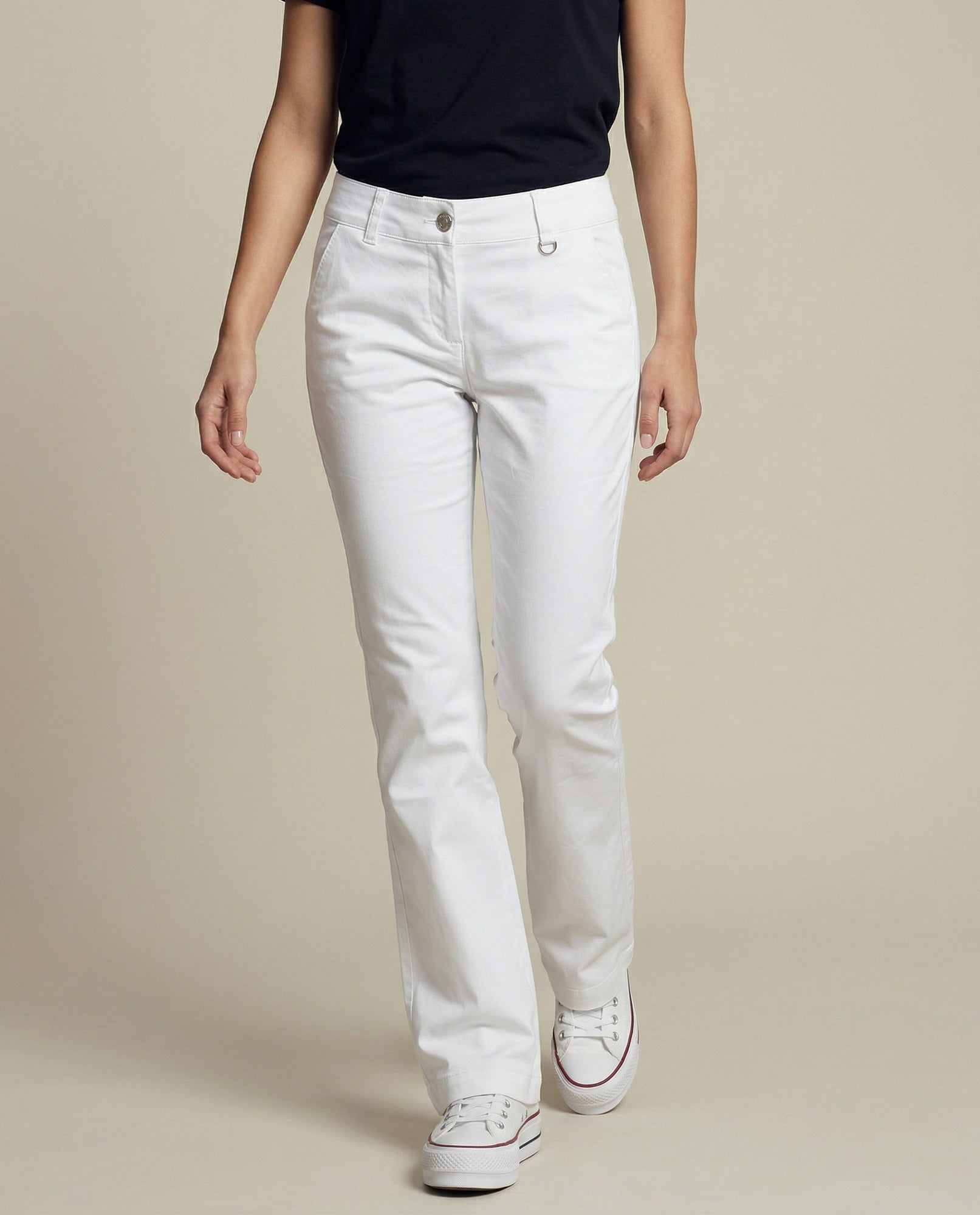 Pantalón Weekend pierna recta con ruedo doblado - Blanco 34_1300000_030000_3