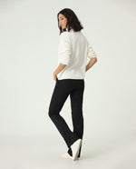 Pantalón Weekend pierna recta con ruedo doblado - Negro