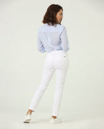 Pantalón tubo weekend corte estilizado - Blanco