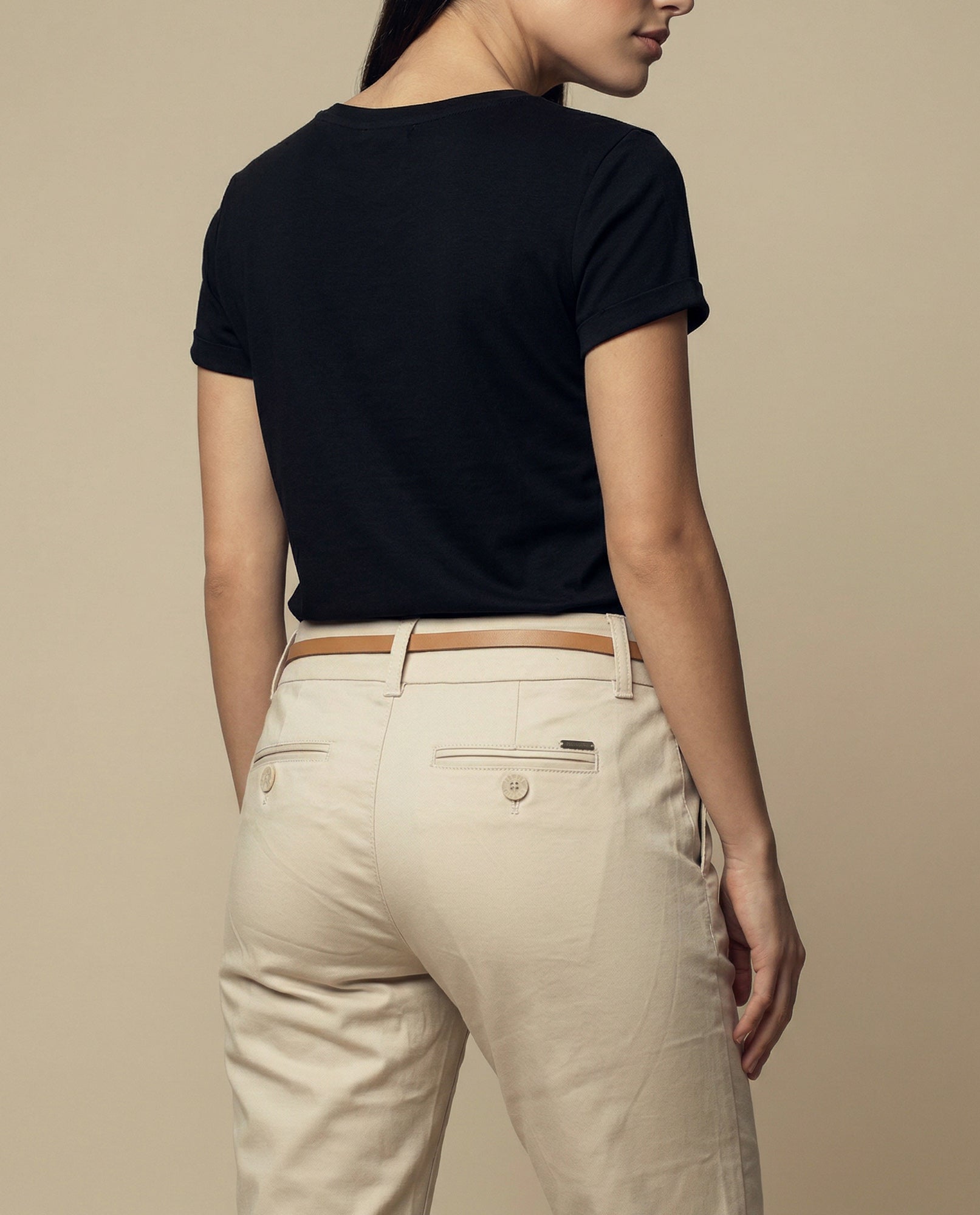 Pantalón tubo weekend corte estilizado - Beige 34_1300004_060000_4