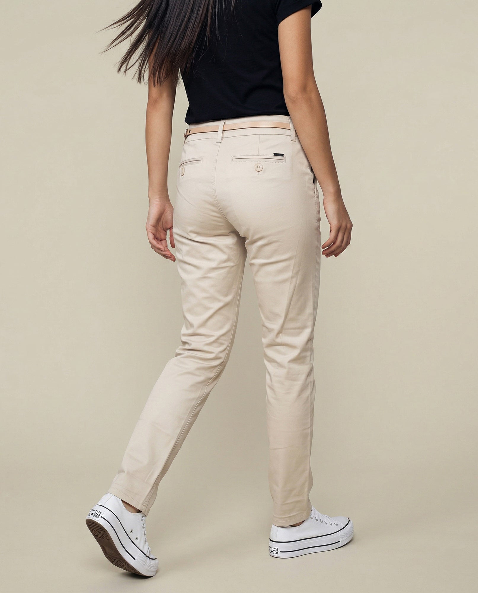 Pantalón tubo weekend corte estilizado - Beige 34_1300004_060000_5