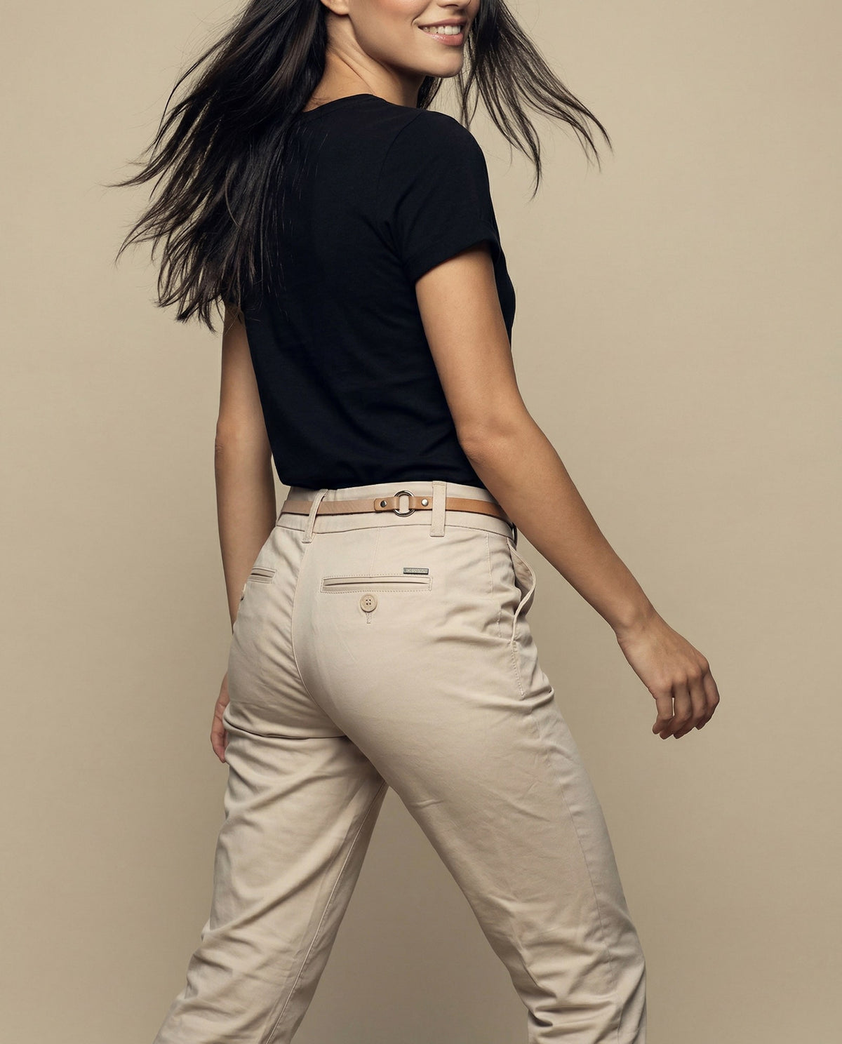Pantalón tubo weekend corte estilizado - Beige 34_1300004_060000_6