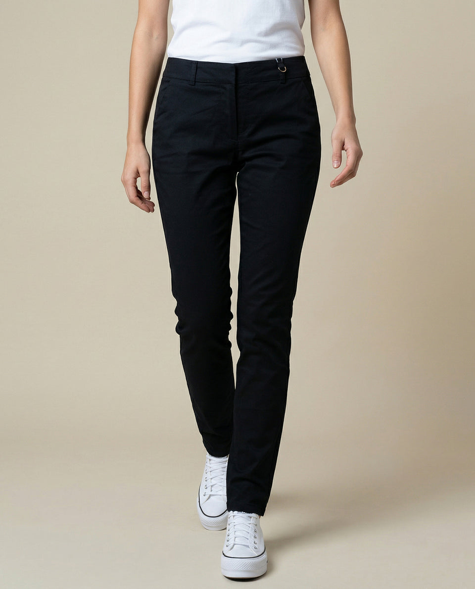 Pantalón tubo weekend corte estilizado - Negro 34_1300004_090000_3