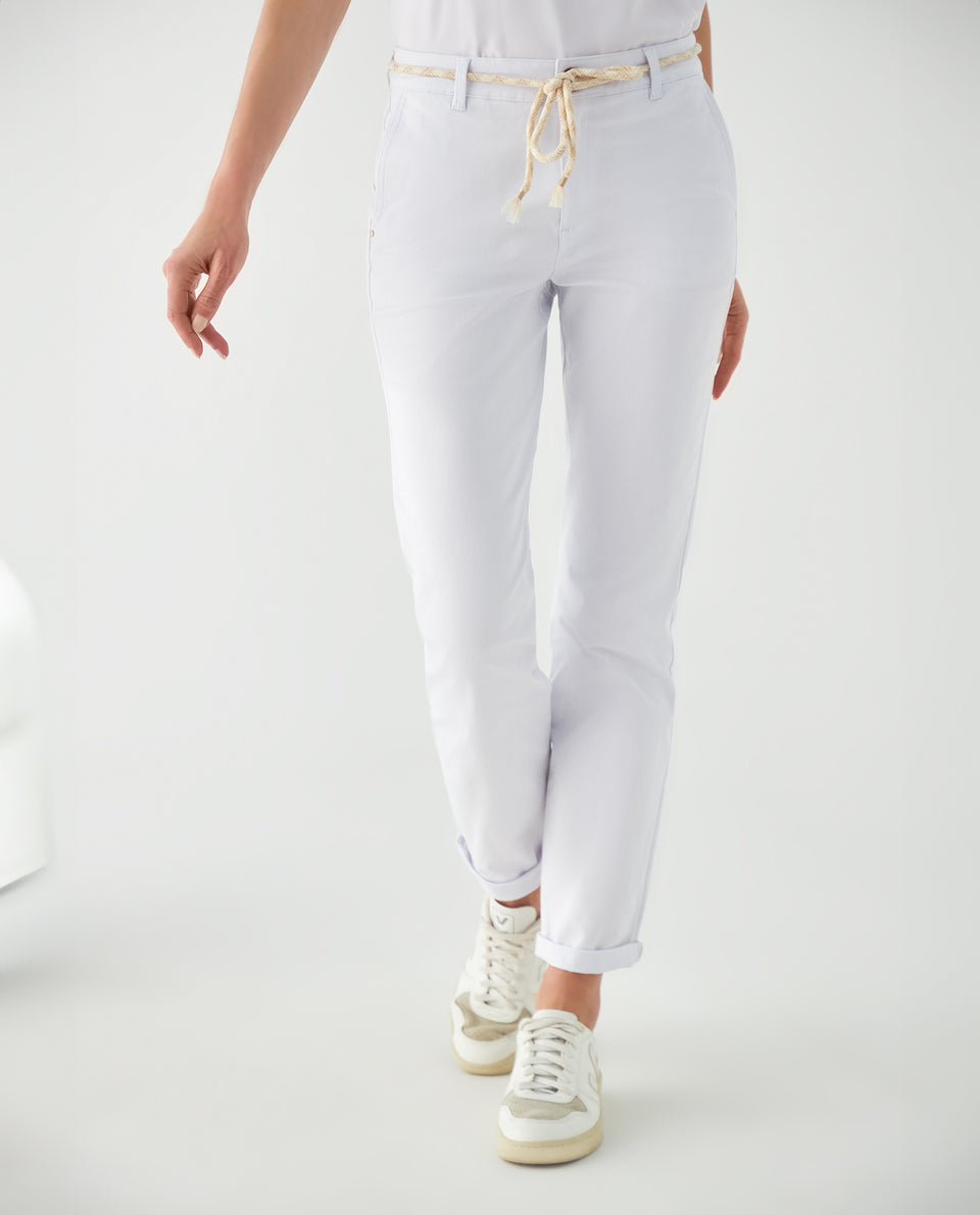 Pantalón chino Weekend fit slim - Blanco 34_1300901_A00958_3