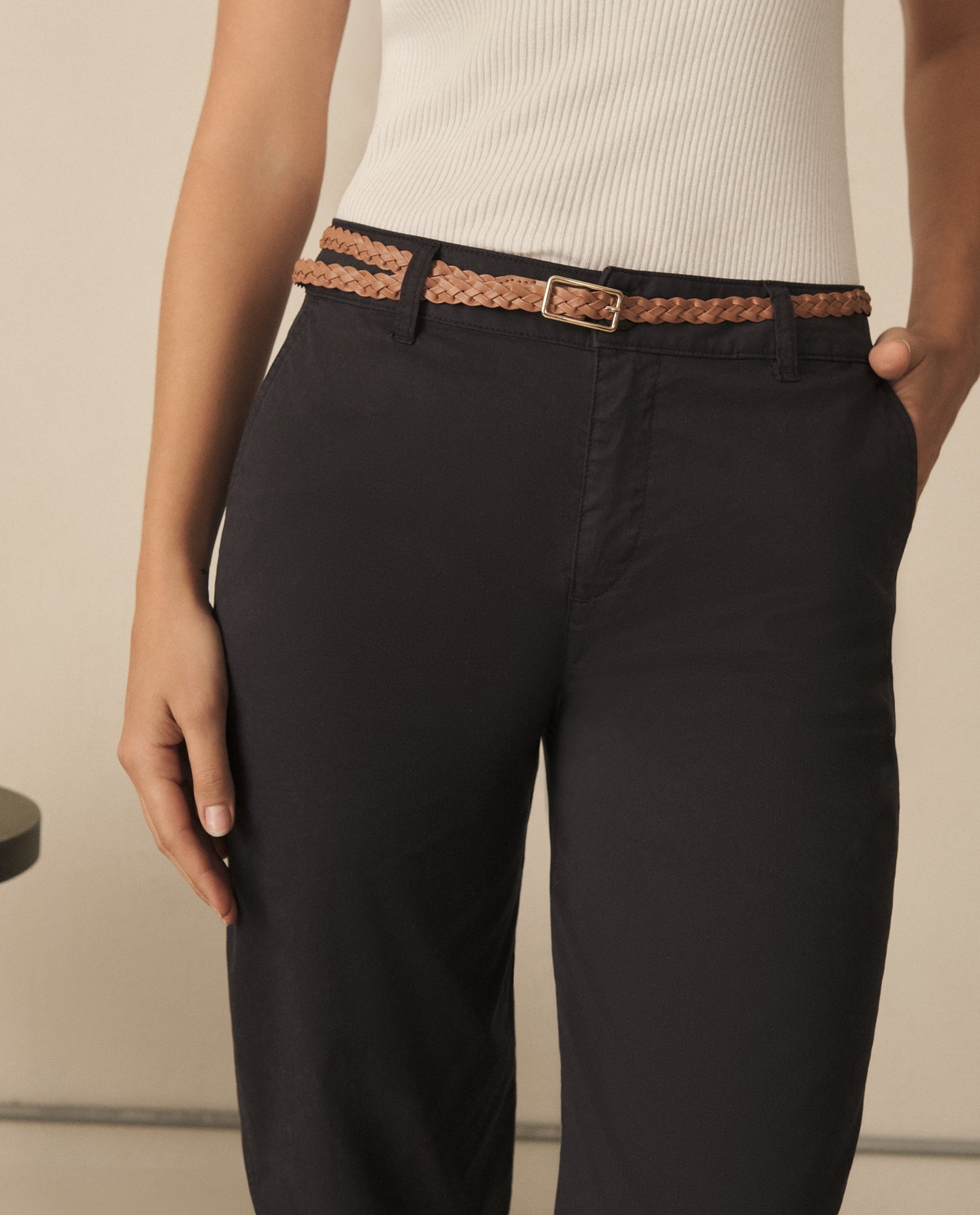 Pantalón elegante bota recta para mujer - Azul