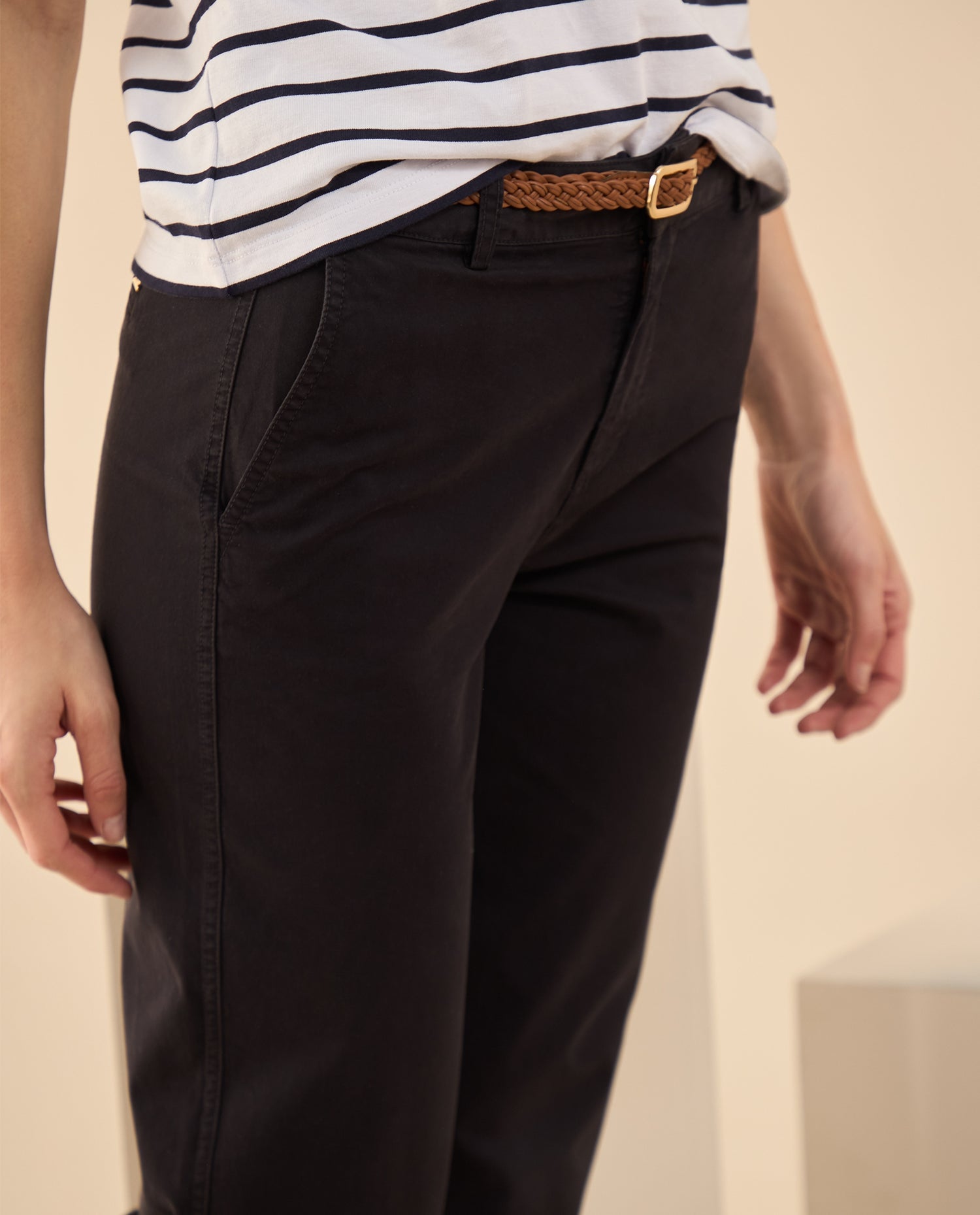 Pantalón elegante bota recta para mujer - Azul