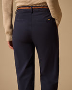 Pantalón elegante bota recta para mujer - Azul