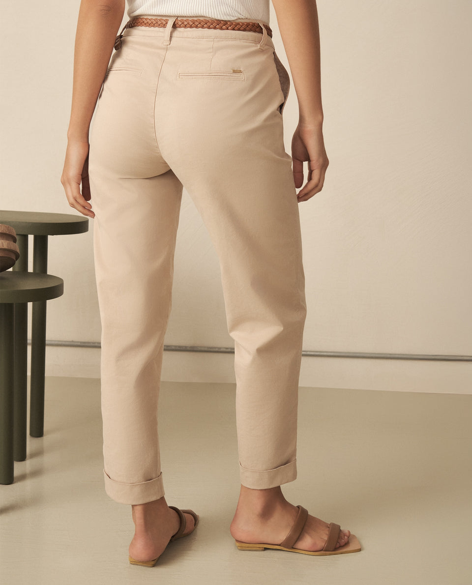 Pantalón elegante bota recta para mujer - Beige 34_130G911_BEI141014_3