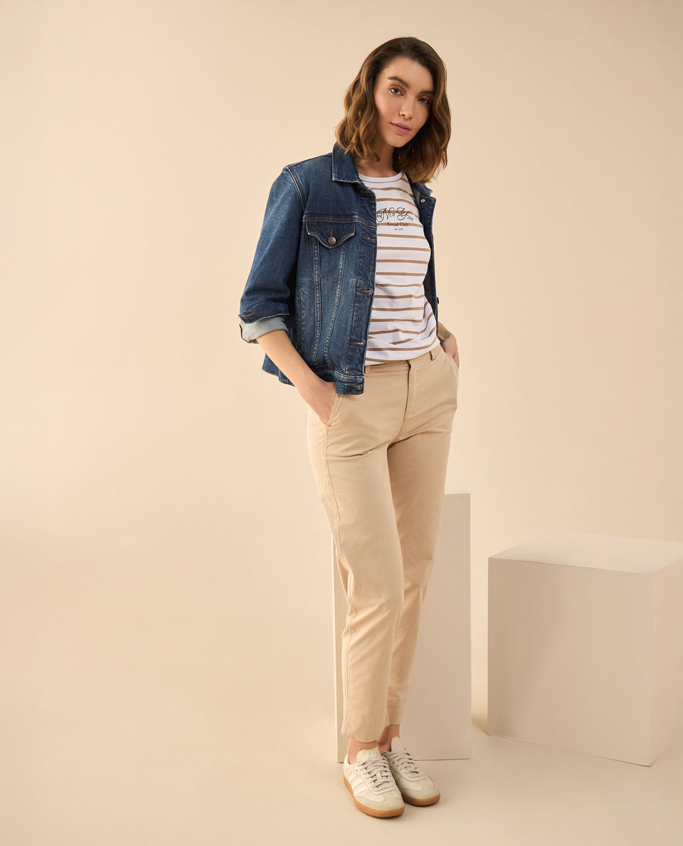 Pantalón elegante bota recta para mujer - Beige 34_130G911_BEI141014_6