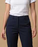Pantalón chino tobillero silueta recta - Azul