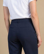 Pantalón chino tobillero silueta recta - Azul