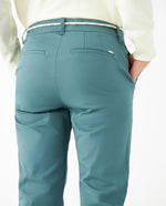 Pantalón tipo chino para mujer - Verde