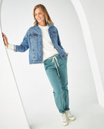 Pantalón tipo chino para mujer - Verde