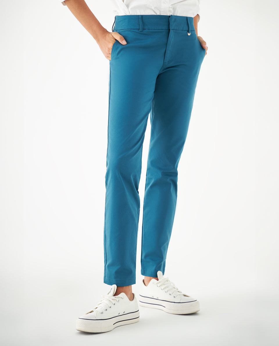Pantalón clásico para mujer - Azul 34_131F004_AZU194241_3