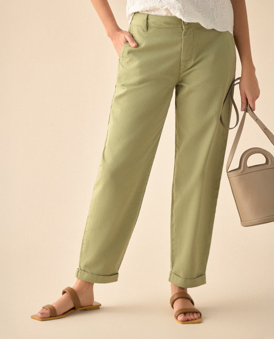 Pantalón Mom fit para mujer - Verde 34_131G001_VER170525_3