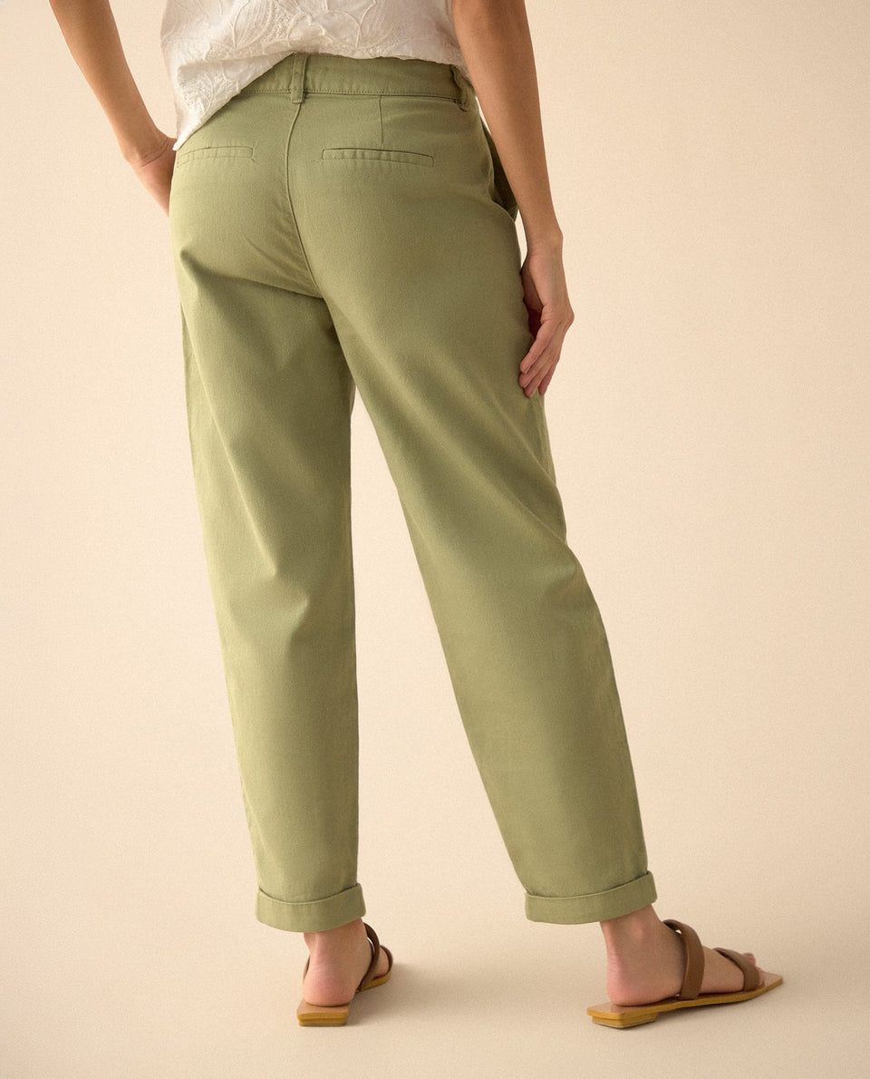Pantalón Mom fit para mujer - Verde 34_131G001_VER170525_4