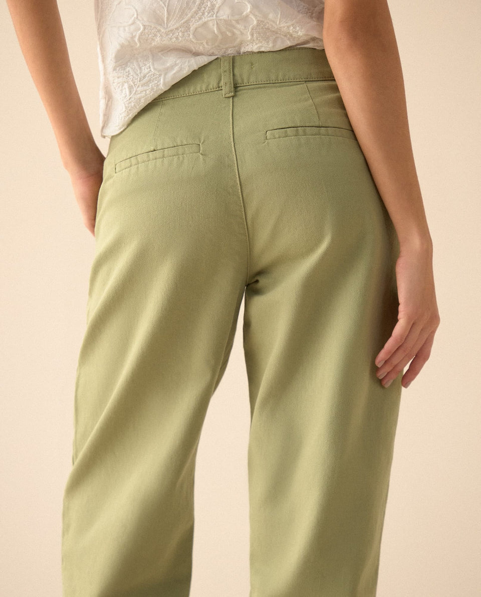 Pantalón Mom fit para mujer - Verde 34_131G001_VER170525_5