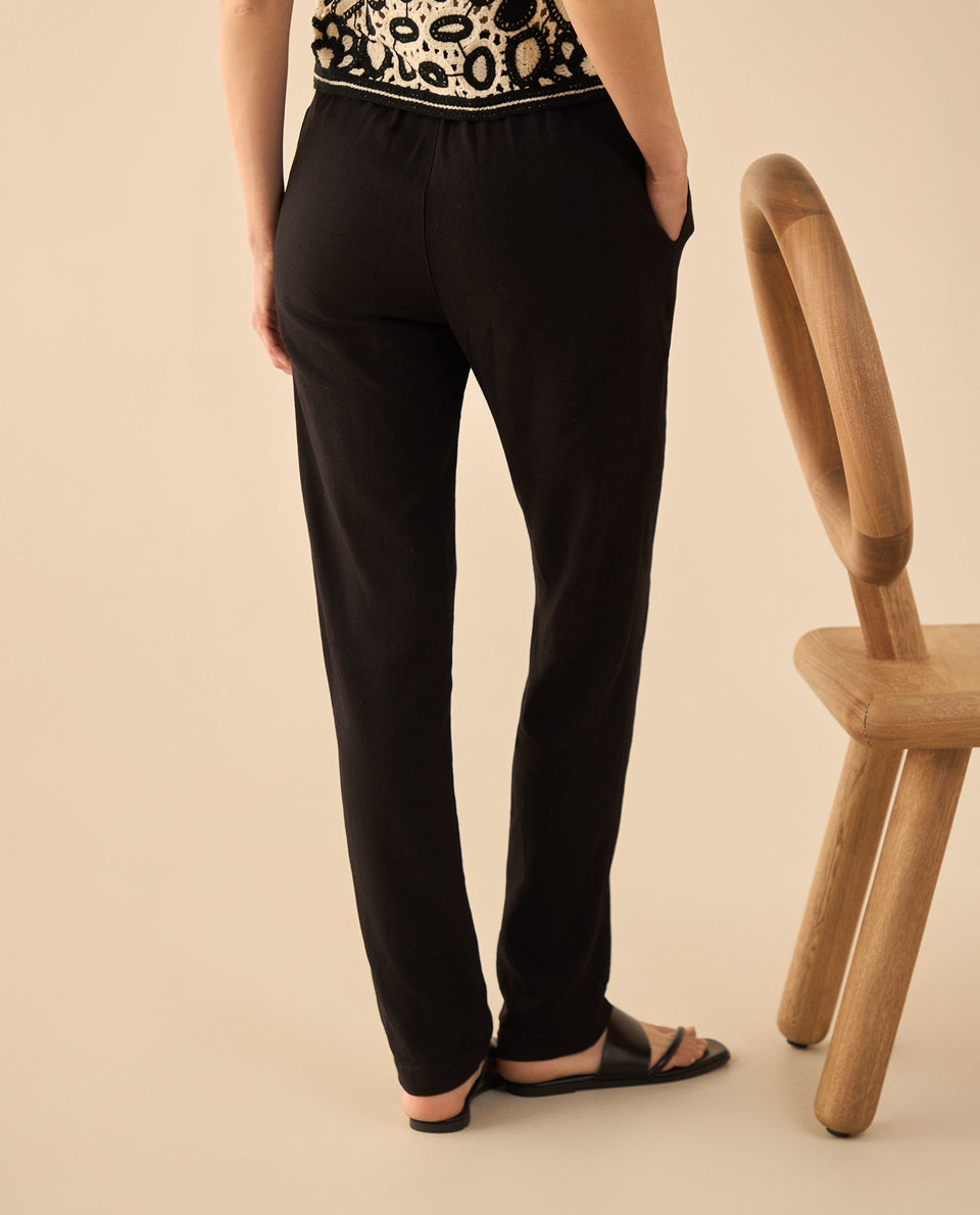 Pantalón de bota recta para mujer - Negro 34_131G002_NEG190303_4