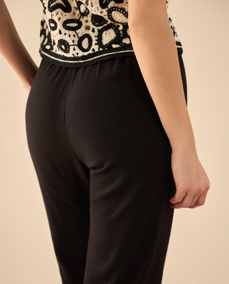 Pantalón de bota recta para mujer - Negro 34_131G002_NEG190303_7
