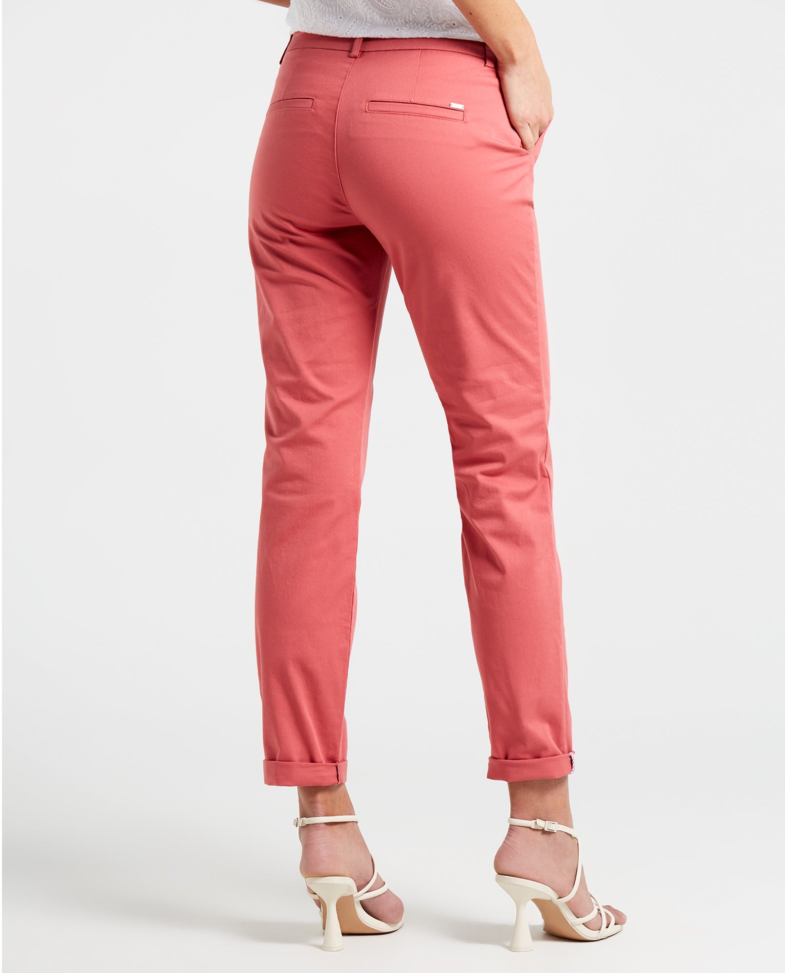Pantalón con bolsillos diagonales para mujer - Rosa 34_132E001_A02038_5