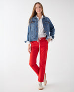 Pantalón con cinturón para mujer - Naranja