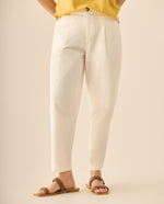Pantalón bota recta para mujer - Blanco