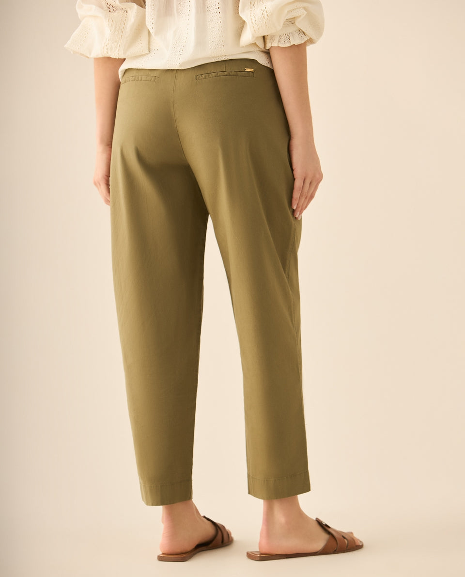 Pantalón bota recta para mujer - Verde 34_133G004_VER170627_5