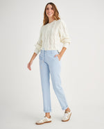 Pantalón de silueta ajustada para mujer - Azul