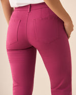 Pantalón de silueta ajustada para mujer - Morado