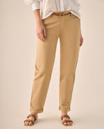 Chino Beige con Cinturón Trenzado - Beige