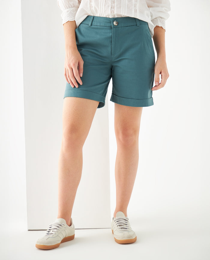 Bermuda con guardapolvo para mujer - Verde 34_151F000_VER184612_3