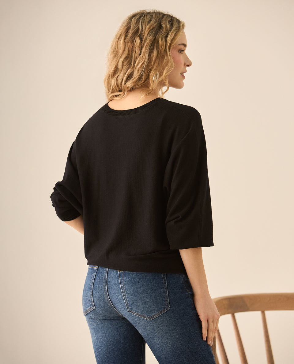 Suéter tejido para mujer - Negro 34_160G915_NEG193909_4