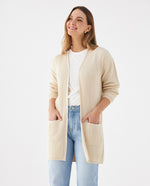 Cárdigan tejido para mujer - Beige