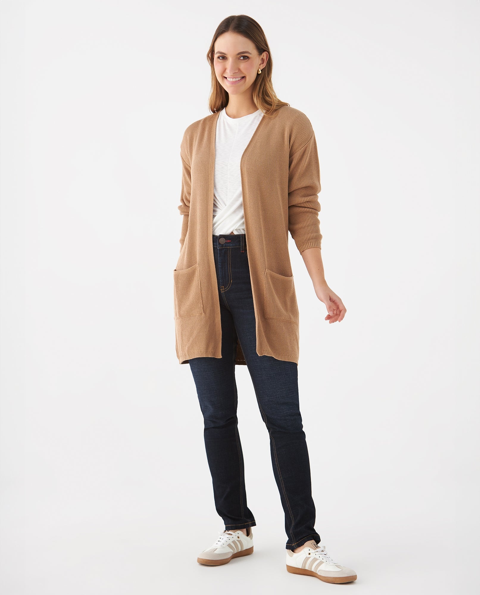 Cárdigan tejido para mujer - Café 34_169F100_CAF171230_6