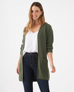 Cárdigan tejido para mujer - Verde
