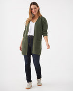 Cárdigan tejido para mujer - Verde