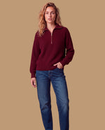Suéter tejido oversize cremallera - Rojo 34_169H200_ROJ191526_3