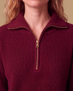 Suéter tejido oversize cremallera - Rojo 34_169H200_ROJ191526_4