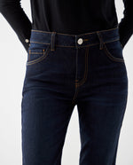 Jean Straight oscuro para mujer - Azul
