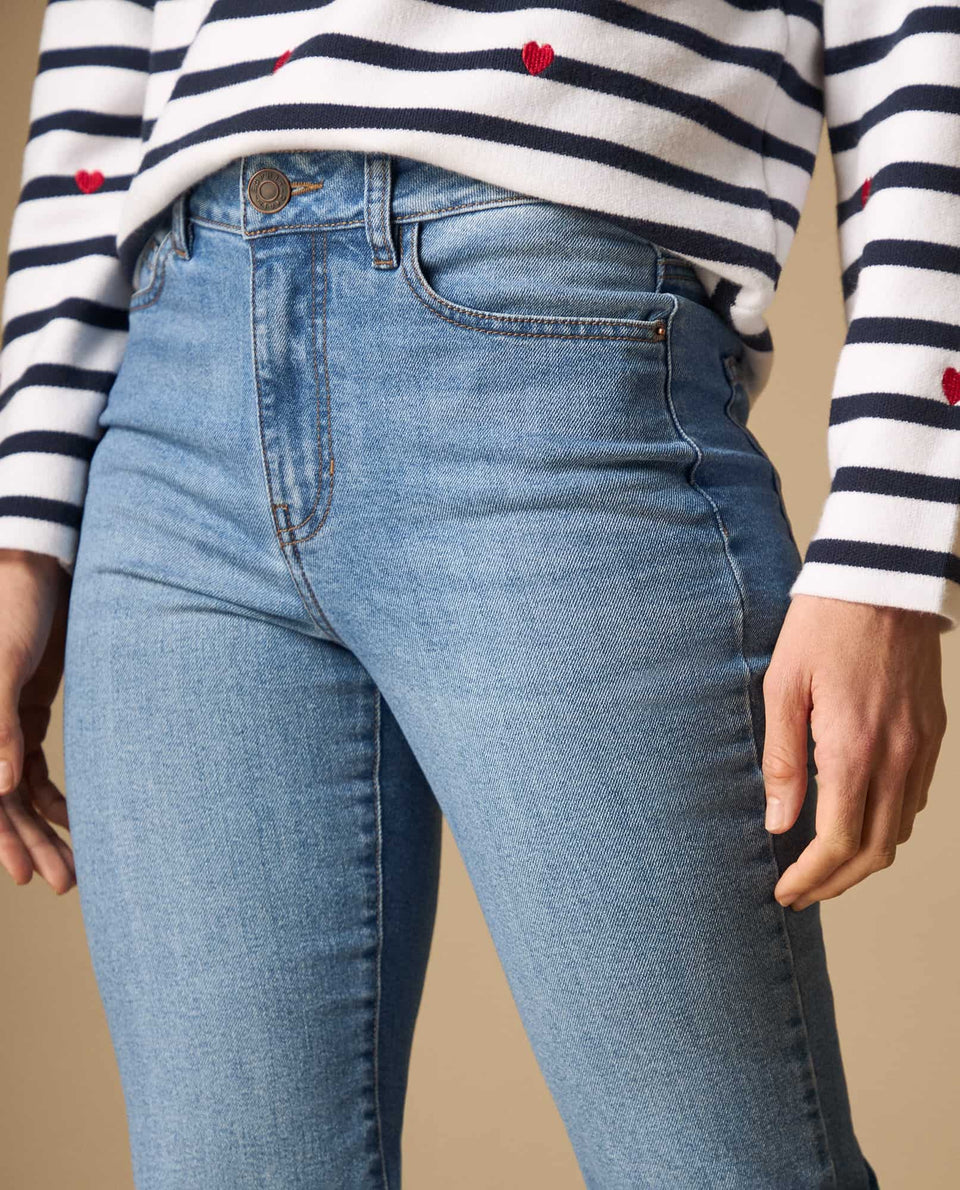 Jean flare de denim con elastano - Azul 34_171H000_AZU174027_4