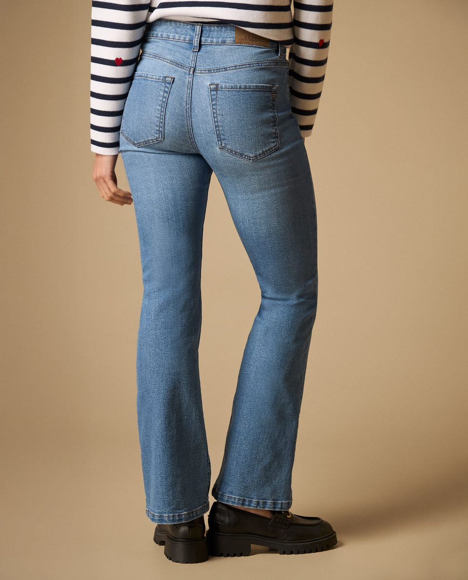 Jean flare de denim con elastano - Azul 34_171H000_AZU174027_5