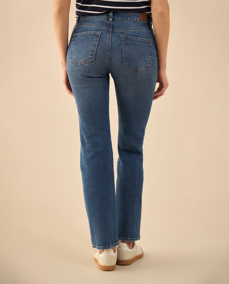 Jean Straight Tiro alto para mujer - Azul 34_172G000_AZU174027_4