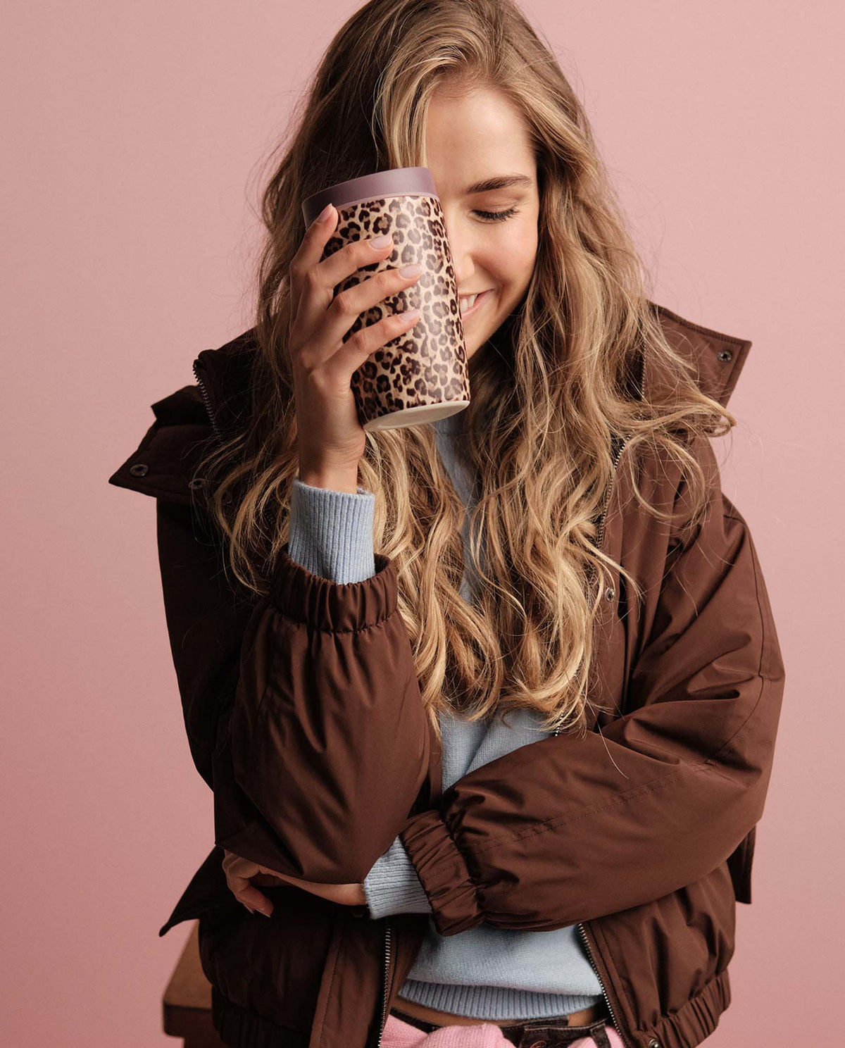 Vaso estampado animal print  - Café 34_280H200_CAF151213_0