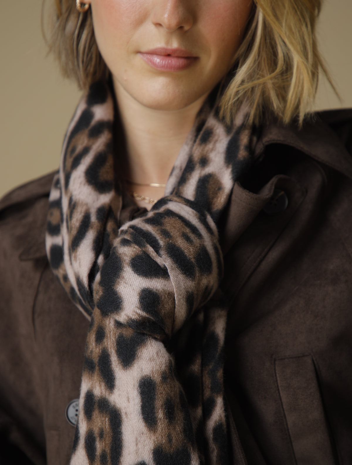 Bufanda estampada animal print - Beige 34_290H205_BEI130607_0