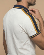 Polo fit ajustado logo bordado - Gris