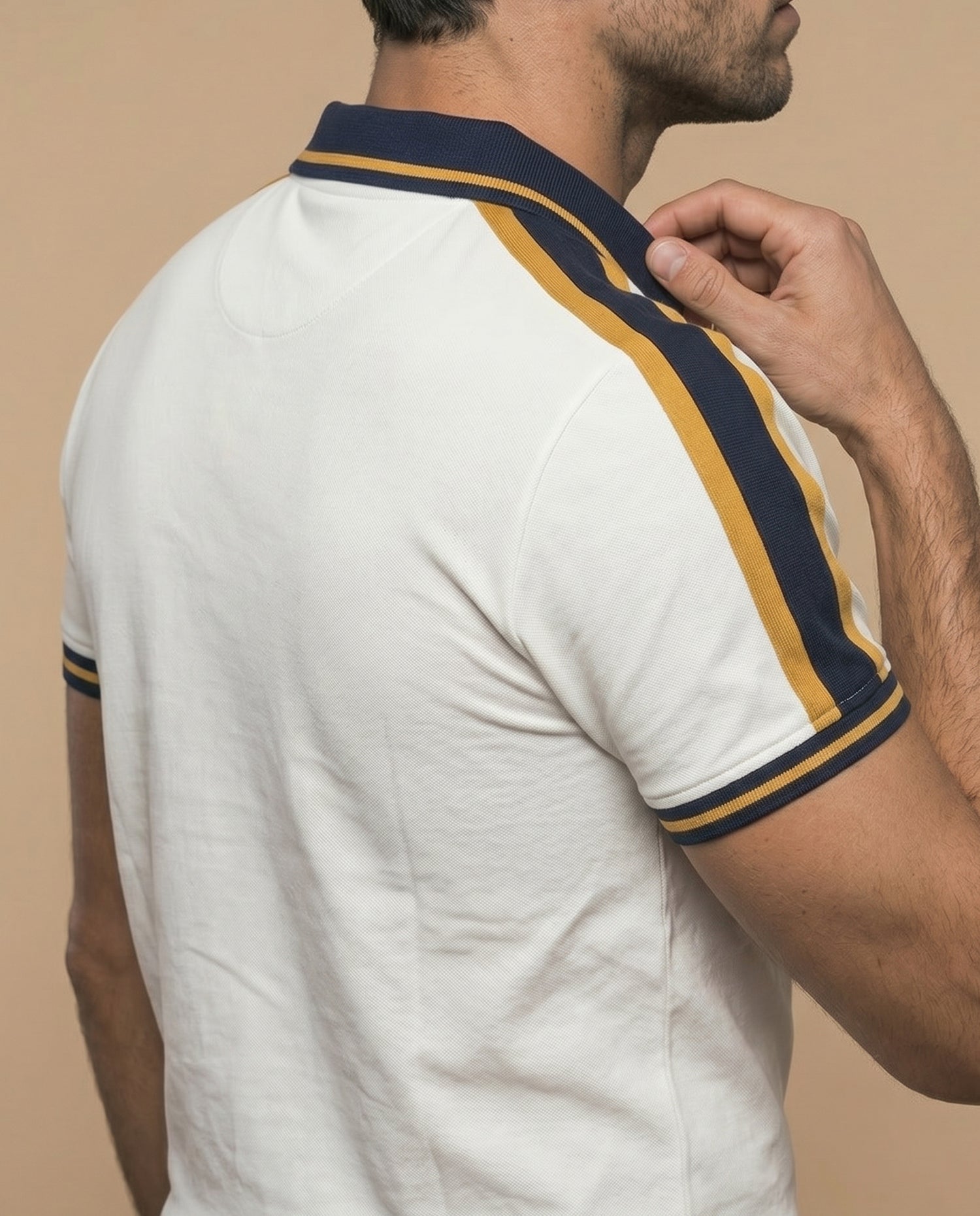 Polo fit ajustado logo bordado - Gris
