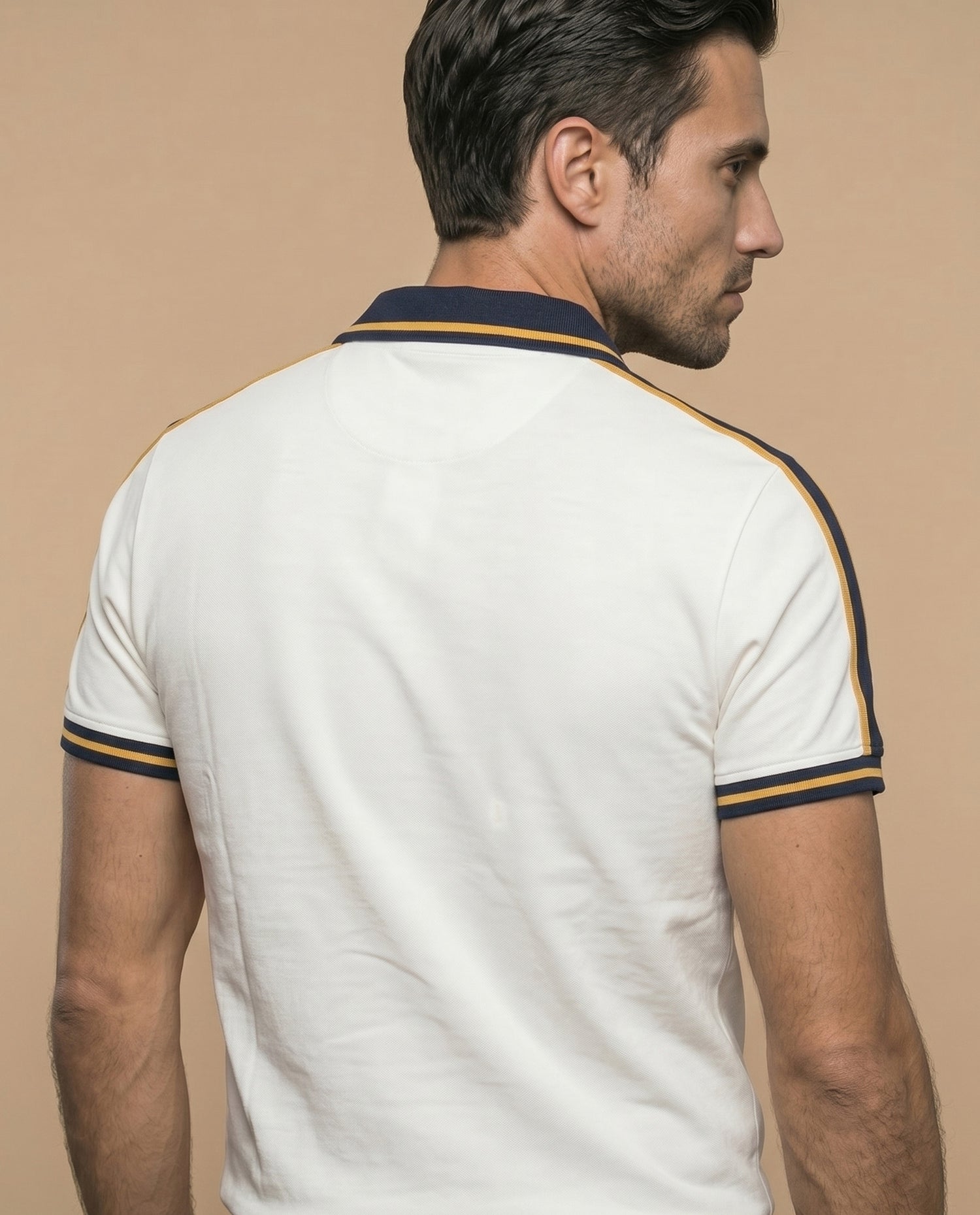 Polo fit ajustado logo bordado - Gris