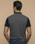 Polo regular logo bordado - Gris